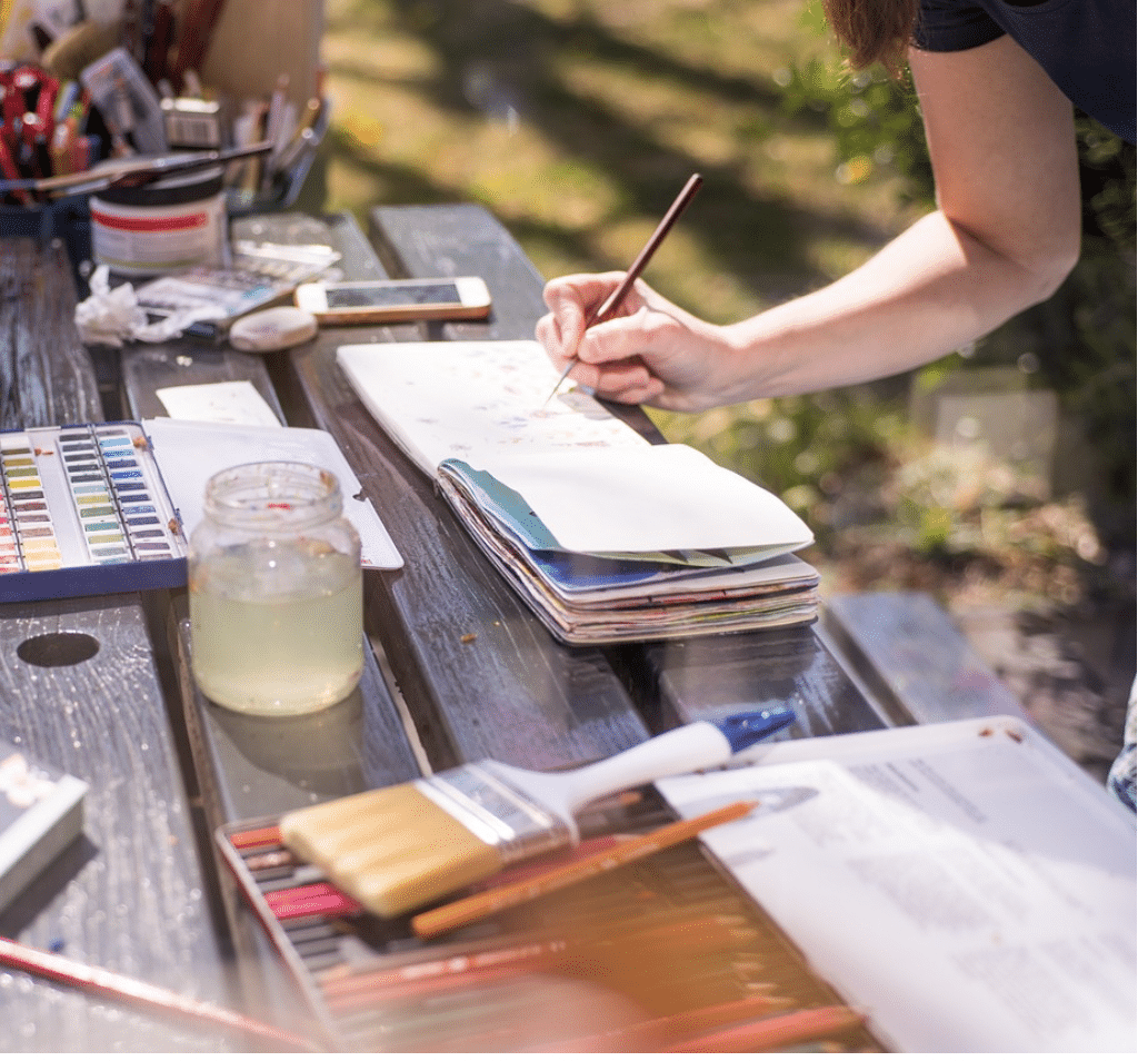 Atelier créatif d'aquarelle à Annecy, à L'Atelier Fab